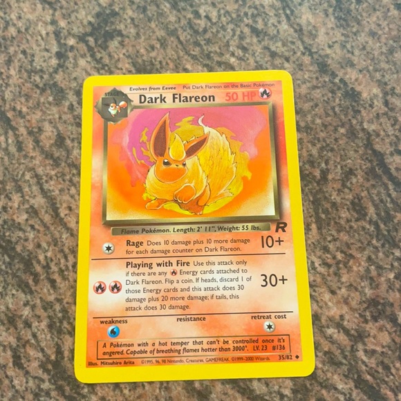 dark flareon pokemon card Dark Flareon 136 – Certified – Rocket Gang – JapanPopMart – Japan Pop Mart